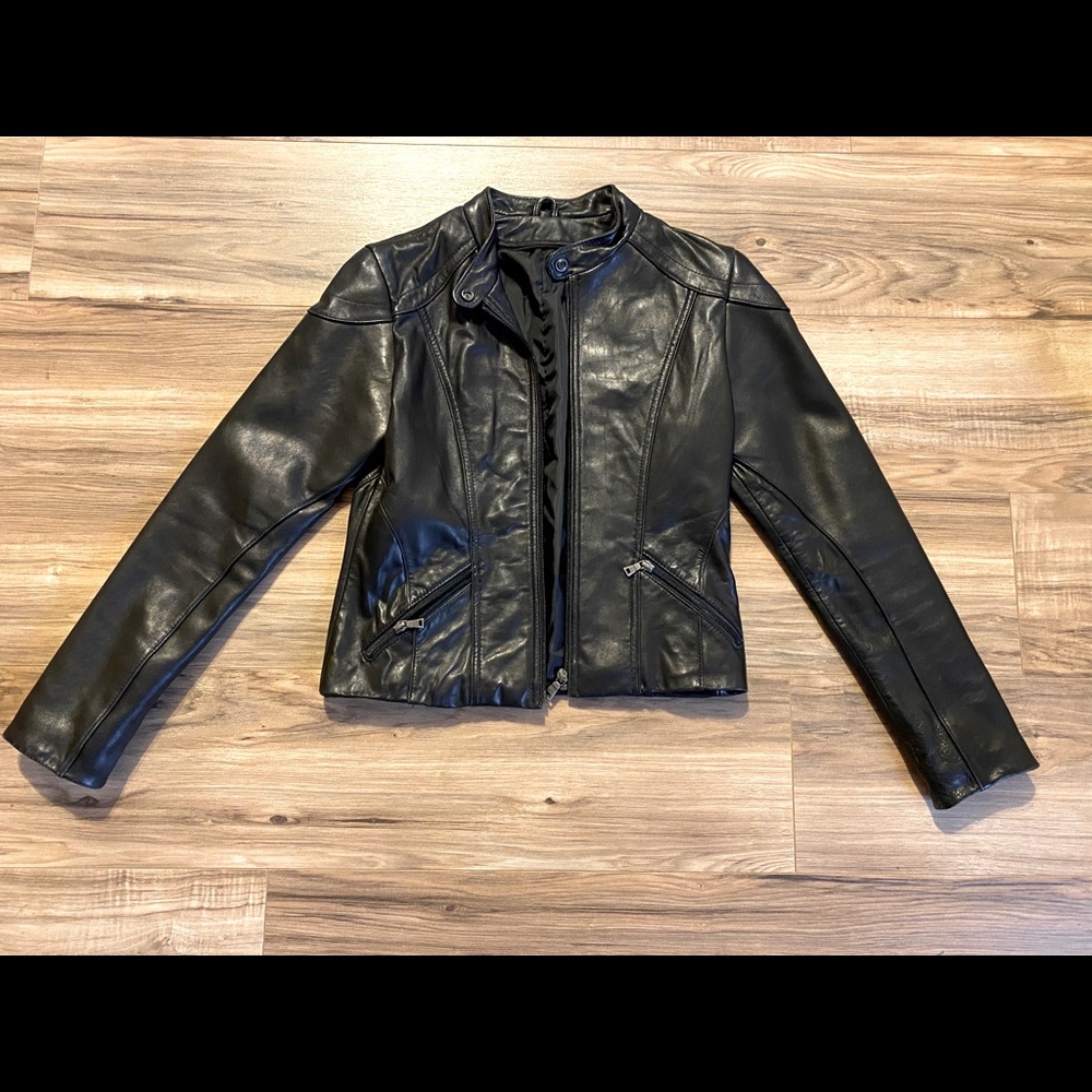 Knoles & Carter- Black Leather Jacket!